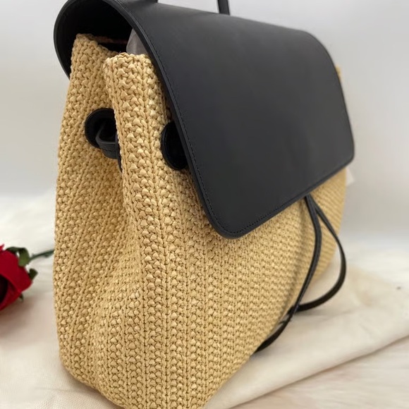 Mansur Gavriel Handbags - Mansur Gavriel Black and Tan Shoulder Bag